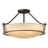 Hinkley Hathaway Collection Transitional Four Light Semi-Flush Mount, Olde Bronze