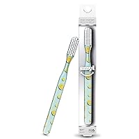 Toothbrush, Toothbrushes for Adults with Nylon Bristles, Oral Care and Plaque Removal, Lifestyles Fun, Citrus