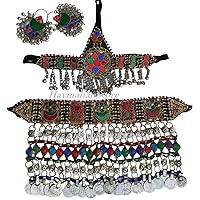 Afghan Nomade Stunning handmade Multi color Stunning Necklace Sets from Pakistan
