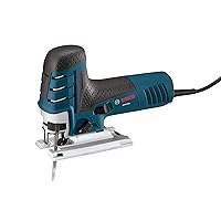 BOSCH JS470EB Corded Barrel-Grip Jig Saw - 120V Low Vibration, 7.0-Amp Variable Speed for Smooth Cutting up to Up To 5-7/8