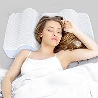 Anti Aging Pillow for Face Wrinkle Prevention - Beauty Sleep Pillow - Memory Foam Back Sleep Training Pillow to Keep Head Straight for Neck Shoulder Pain Relief