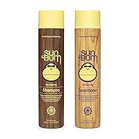 Sun Bum Revitalizing Shampoo and Conditioner Vegan and Cruelty Free Hydrating, Moisturizing and Shine Enhancing Hair Wash 10 Ounce Each