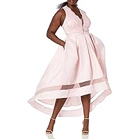 Marina Women's Hi-lo Embroidered Gown