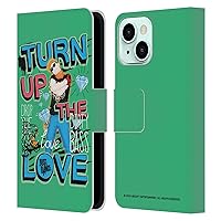 Officially Licensed Just Dance Drop The Beat Artwork Compositions Leather Book Wallet Case Cover Compatible with Apple iPhone 13 Mini