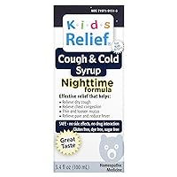 kids Relief Cough & Cold Syrup Nighttime Formula 3.4oz