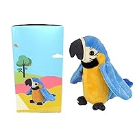 Talking Parrot Plush Toy, Repeats What You Say With Cute Voice，Birthday Gift Kids Early Learning Animal Toy Electronic toy