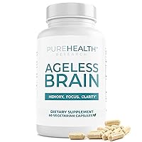 Ageless Brain Memory Supplements for Adults - Brain Supplement for Sharper Mind - Nootropic Brain Support Supplement with Caffeine, Phosphatidylserine, L Theanine - Memory Supplement for Brain