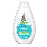 Johnson's Ultra-Hydrating Tear-Free Kids' Conditioner with Pro-Vitamin B5 & Proteins, Paraben-, Sulfate- & Dye-Free Formula, Hypoallergenic & Gentle for Toddler's Hair, 13.6 fl. oz