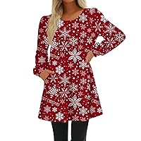 Plus Size Christmas Dress for Women Formal Fall Winter Long Sleeve Button Down Casual Elegant Floral Midi Dress