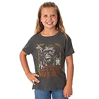 Star Wars Girls' Vintage Chewbacca Retro Characters Design Kids Youth Graphic T-Shirt