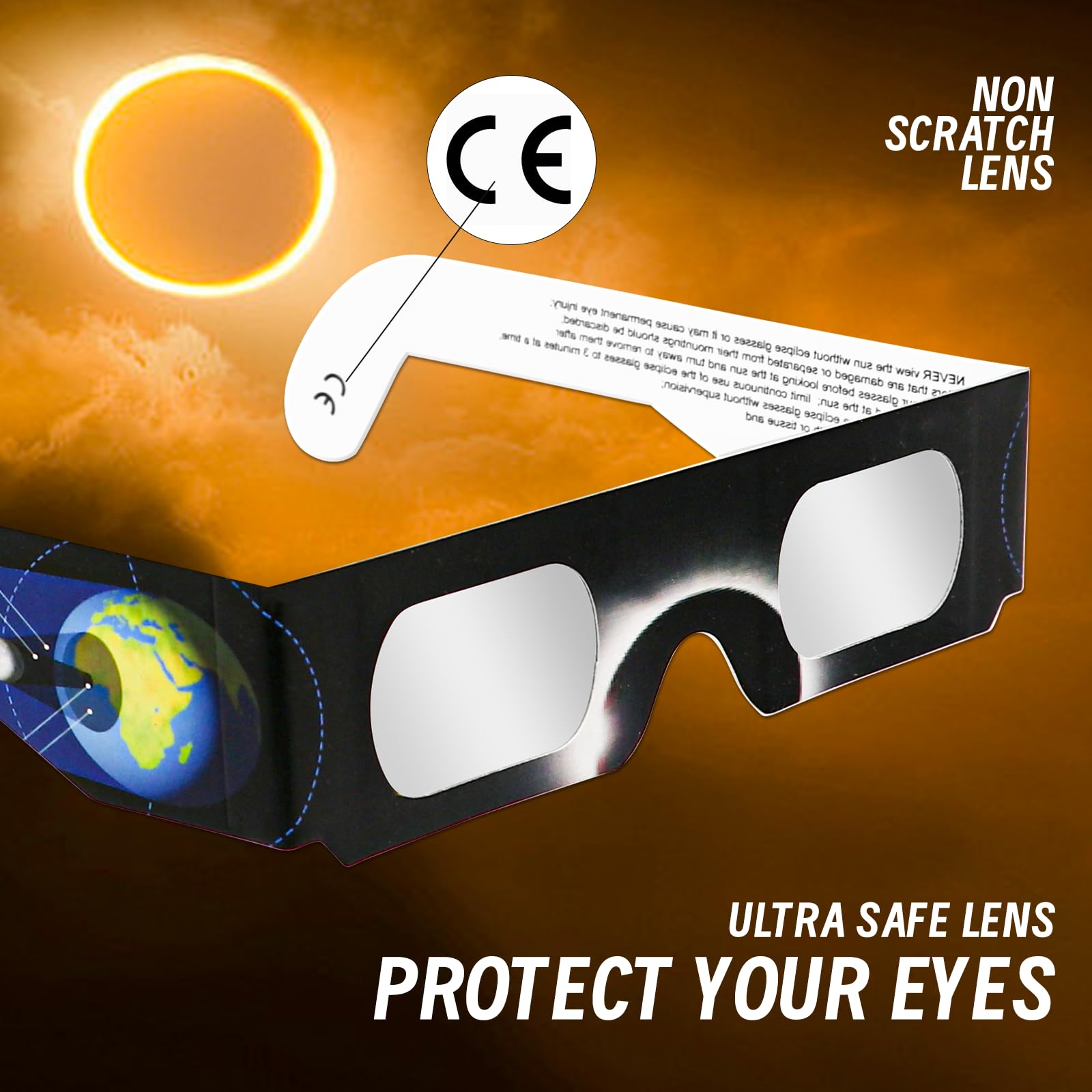 Solar Eclipse Glasses Solar Systems Solar Eclipse Glasses Meet the Standards of the ICS Laboratory, CE and ISO Certified Safe Shades.