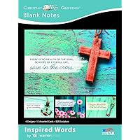 Card-Boxed-Inspired Words Assorted Blank Notes (KJV) (Box Of 12)