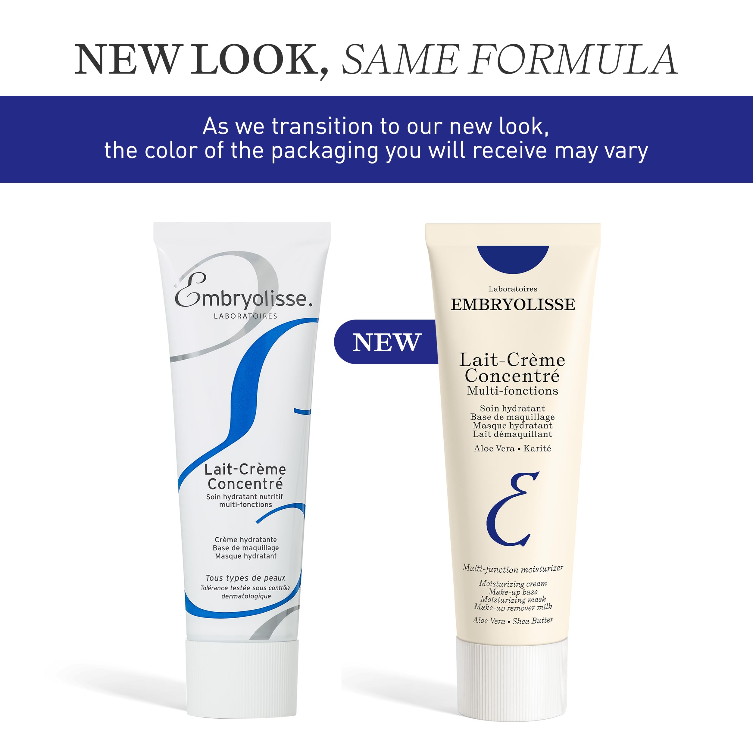 Embryolisse Lait-Crème Concentré, Face Cream & Makeup Primer - Shea Moisture Cream for Daily Skincare - Face Moisturizers for All Skin Types