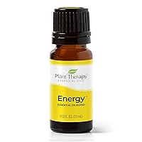 Plant Therapy Energy Essential Oil Blend 10 mL (1/3 oz) Refreshing, Energizing Blend 100% Pure, Undiluted, Natural Aromatherapy, Therapeutic Grade