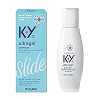 Ultragel Lube, Personal Lubricant, NEW Water-Based Formula, Safe for Anal Sex, Safe to Use with Latex Condoms, For Men, Women and Couples, Body Friendly 1.5 FL OZ