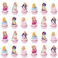 48pcs Taylors Music Star Birthday Party Cupcake Topper,Birthday Decorations Singser Tayloer Theme Cake Party Supplies