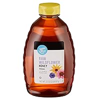 Amazon Brand - Happy Belly Raw Wildflower Honey, 32 ounce (Previously Solimo)