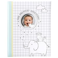 Carter's MB2-23284 ''Our Greatest Adventure'' Gender Neutral Baby Memory Book with Gift Box, 48 Pages, 8.75'' W x 11.25'' H