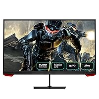 24” Gaming Monitor, with 165Hz Refresh Rate, 1920 * 1080P Full HD, Adaptive Sync, MPRT 1ms, HDMI and DP Inputs (DP Cable Included), Flat, Black (24H2G)