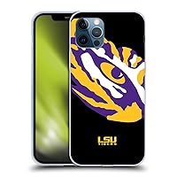 Head Case Designs Officially Licensed Louisiana State University LSU Oversized Icon Soft Gel Case Compatible with Apple iPhone 12 / iPhone 12 Pro