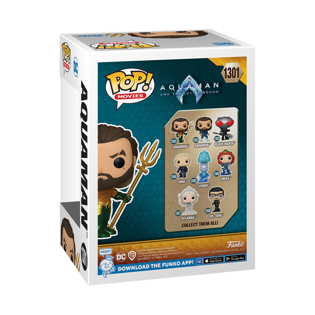 Funko Pop! Movies: Aquaman and The Lost Kingdom - Aquaman Diamond Glitter, Amazon Exclusive