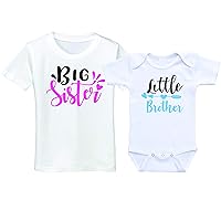 Big Sister Little Brother Outfits Matching Set