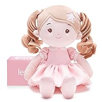 Soft Baby Doll Toys (12''), My First Baby Rag Doll for 1 Year-Old Girl Birthday Gift, Leya Doll Christmas Plush Toys Gift for Toddler Kids Infants -Princess Starlet