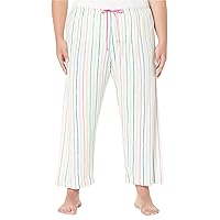 HUE Women's Printed Knit Capri Pajama Sleep-Pant