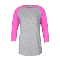 Men's Fastpitch Heathered Tee with Contrasting Sleeves