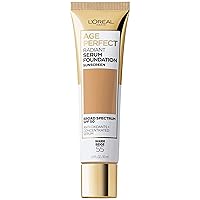 Age Perfect Radiant Serum Foundation with SPF 50, Warm Beige, 1 Ounce
