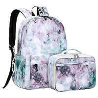 Lohol Galaxy Backpack for School Travel, Lightweight BookBag for Girls Kids