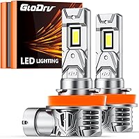 2023 Upgrade H11/H8/H9 Led Fog light Bulbs [Real 1:1 Size] 16000lm 400% Brighter With 6500k Cool White， Halogen Upgrade Replacement, Plug and Play, Pack of 2