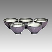 Purple muddy - Tokoname Pottery Tea Cup : 5chawan - Japanese casual ceramic [Standard ship by Int'l e-packet: with Tracking & Insurance]