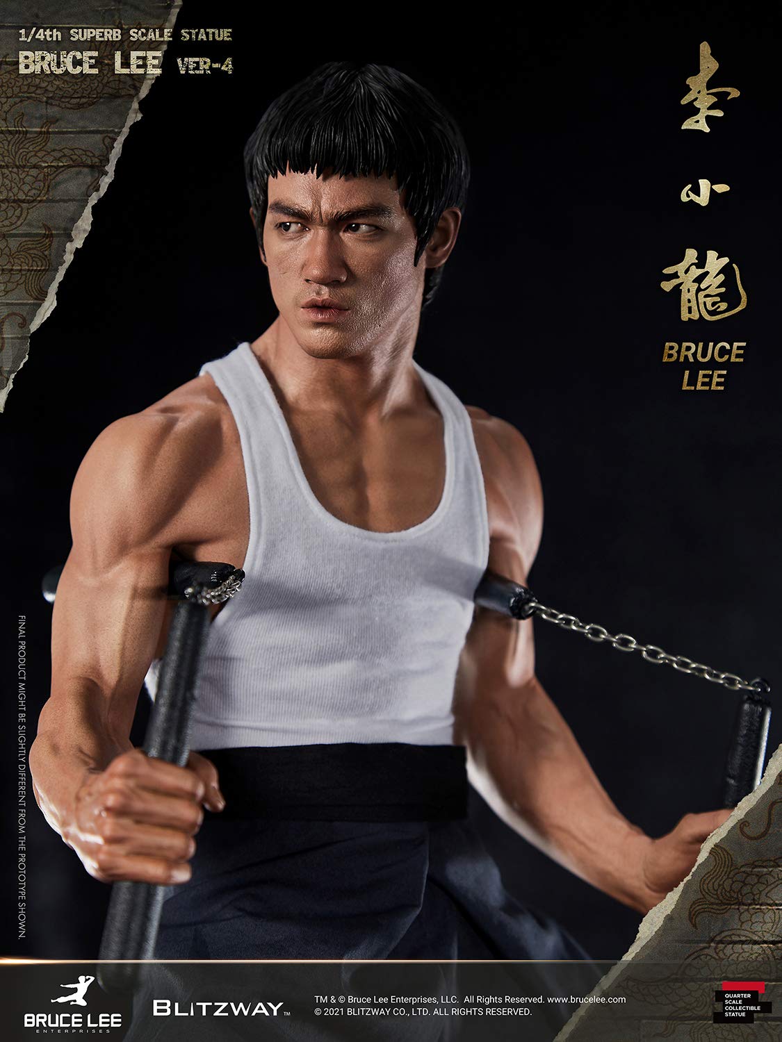 BLITZWAY - Bruce Lee: Tribute Statue - Version 4, 1/4th Scale Hybrid Type Statue