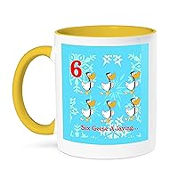 3dRose Edmond Hogge Jr - 12 Days Of Christmas Six Geese A-laying... - Mugs (mug_158231_13)