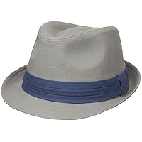 Henschel Hats Men's Solid Linen Fedora with Triple Pleated Band