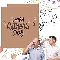 Endless-Farting Father's Day Card, Funny Prank Fathers Day Card, Father's Day Gifts For Dads Funny Endless-Farting Sound Prank Greeting Card, Novelty Keepsake (1 Pc)