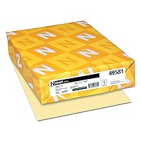Neenah Paper Exact Index Card Stock, 110 lb Index Weight, 8.5 x 11, Ivory, 250/Pack