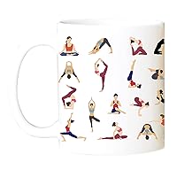 Yoga Pose Coffee Mug - Mother's Day Gift - Girl Power Mug - Inspirational Coffee Mug - Yoga Gift - Body Positive Gift 11oz