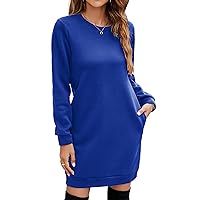 Miselon Women's Sweater Dresses with Pockets