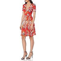 Rent the Runway Pre-Loved Red Flare Wrap Dress