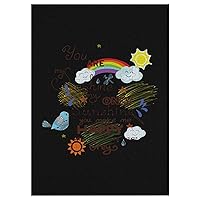 You are My Sunshine Wooden Puzzle Colorful DIY Picture Puzzles Home Decoration Creative Gifts