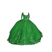 Unique Square Neck Illusion Long Sleeves Ball Gown Prom Party Quinceanera Dresses Corset Back Lace