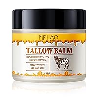 Beef Tallow and Honey Balm for Skin: Premium Tallow Honey Skin Balm (2 oz) - Grass-Fed Beef Tallow & Raw Wild Honey Blend - All-Natural Moisturizer for Face & Body, Tallow Balm for Skin Hydration