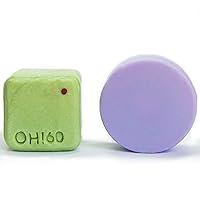 Lemongrass Rosemary Shampoo Bar with Olive, Argan and Macadamia Oil, Sulphate and Paraben free, 3.5 oz & Lavender Conditioner Bar Frizz Control, Sulphate Free, Paraben Free, 1.94 oz.