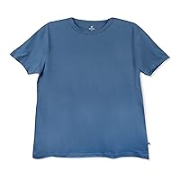 HonestBaby Short Sleeve Boxy T-Shirts Crew Neck Tees Comfy Fit 100% Organic Cotton for Women