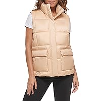 Levi's Women's Sporty Box Quilted Puffer Vest, Lightweight Frappe, XX-Large