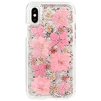 Case-Mate iPhone X Case - KARAT PETALS - Made with Real Flowers - Slim Protective Design - Apple iPhone 10 - Pink Petals