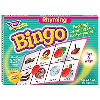 Trend Enterprises: Rhyming Bingo Game, Exciting Way for Everyone to Learn, Play 6 Different Ways, Perfect for Classrooms and at Home, 2 to 36 Players, for Ages 4 and Up