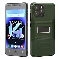 5 Inch Unlocked Phone for Android 10 Systemm, 4GB + 32GB, Dual Sim, Face Unlock, IP65 Waterproof and Dustproof, 3G Smartphone Support 2.4G WIFI, 5MP+ 8MP (Green)